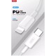 Cavo per Apple IPHONE 12 da Type-C a Lightning  Ricarica Rapida PD 18W 1 metro  Bianco
