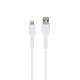 CAVO USB 1 metro Max Life Lightning iPhone 11 - X - 8 - 7 - 6 - 5 RICARICA RAPIDA QUICK CHARGE 3A BIANCO