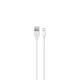Cavo USB IPHONE iPad 11 X 8 7 5 LIGHTNING  FAST CHARGE 2.1A 2 metri NB103 RICARICA RAPIDA Bianco