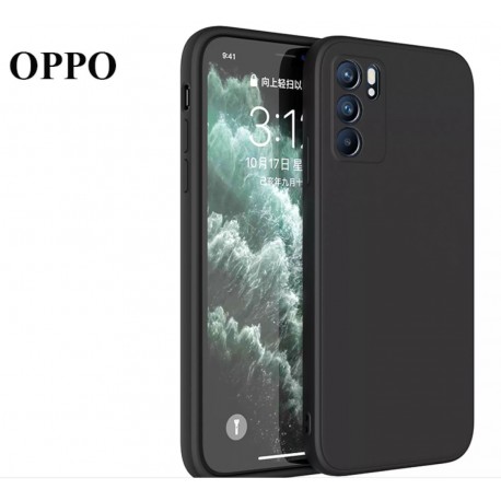 Cover Morbida per OPPO Reno 6 5G Serie Soft-Touch Stileitaliano in silicone TPU sottile Nera