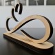 Infinito con Cuore Personalizzabile In Legno Regalo Love Idea Regalo di San Valentino