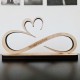 Infinito con Cuore Personalizzabile In Legno Regalo Love Idea Regalo di San Valentino