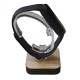 Supporto Smartwatch personalizzato in vero legno naturale con incisione