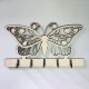 Appendichiavi da Muro Personalizzato Color Legno a Forma di Farfalla Portachiavi Personalizzabile da parete per Famiglie
