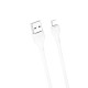 Cavo USB IPHONE 13 12 11 X 8 7 5 LIGHTNING  FAST CHARGE 2.4A di 1 metro NB200 RICARICA RAPIDA Bianco