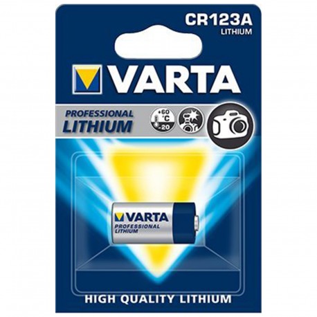 Batteria Pila Al Litio CR 123 A 3V Varta