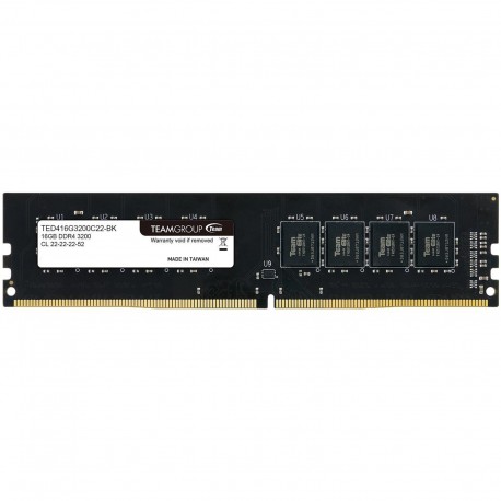 Memoria RAM DDR4 16GB DIMM Team Group 3200 Mhz PC4-25600 CL22 288 Pin