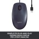 Mouse USB Logitech B100 3 Pulsanti Nero 1,8 Metri