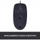 Mouse USB Logitech B100 3 Pulsanti Nero 1,8 Metri