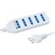 Ciabatta Elettrica Multipresa 5 Prese Spina Italiana 10/16A Bipasso Techly IUPS-PCP-415