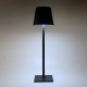 Lampada led ricaricabile da tavolo per casa ufficio ristoranti dimmerabile alta qualità nera