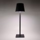 Lampada led ricaricabile da tavolo per casa ufficio ristoranti dimmerabile alta qualità nera
