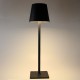 Lampada led ricaricabile da tavolo per casa ufficio ristoranti dimmerabile alta qualità nera