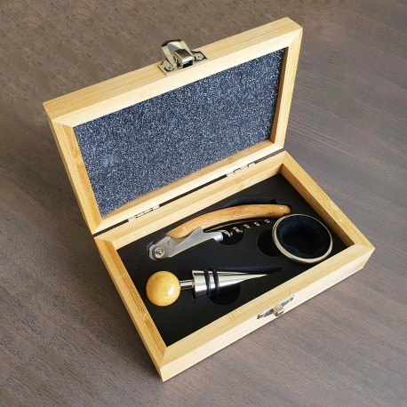 Set da vino personalizzato 3 pezzi con stampa in alta definizione