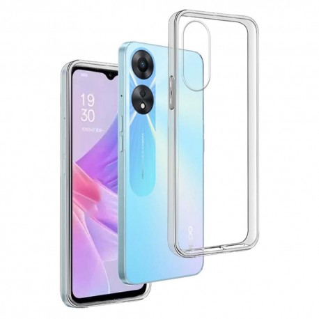 Cover Morbida per Oppo A18 4G - Oppo A38 4G Serie ULTRASOFT Stileitaliano in silicone TPU sottile Trasparente