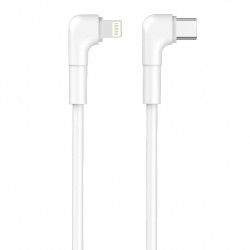 Cavo USB-C - Lightning Maxlife MXUC-09 cavo angolare 1,0 m 27W bianco