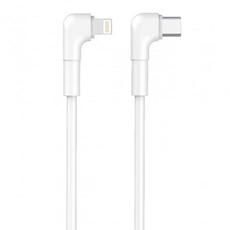 Cavo USB-C - Lightning Maxlife MXUC-09 cavo angolare 1,0 m 27W bianco