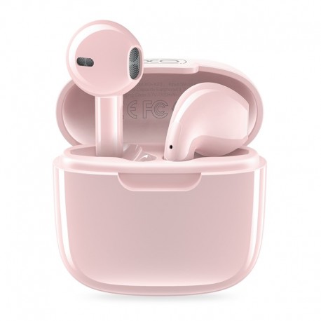 Cuffie auricolari TWS XO X23 stereo wireless Bluetooth box Powerbank di ricarica Bluetooth 5.1 rosa