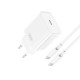 Presa Spina Caricabatterie XO wall charger CE15 PD 320W 1x USB-C Ricarica Rapida iPhone Universale bianca