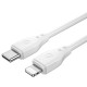 Cavo per Apple IPHONE 13 12 da Type-C a Lightning  Ricarica Rapida WIWU cable Pioneer Wi-C002 30W white