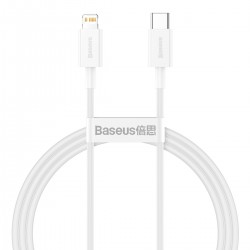 Cavo per Apple IPHONE 13 12 da Type-C a Lightning  Ricarica Rapida PD 20W 1 metro Baesus Bianco