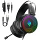 Noua Crux Cuffie Gaming Usb Jack 3.5mm Stereo Headset con Microfono