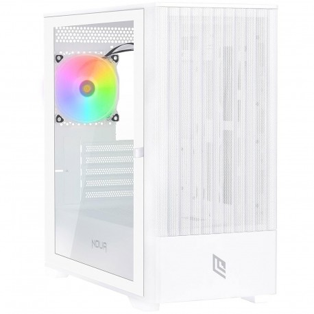 Noua Fobia L111 Case Micro-ATX Gaming Ventola A-RGB Mesh White