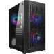Nuwo Blitz R24 Case Micro-ATX Nero 3 Ventole RGB Rainbow