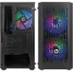 Nuwo Blitz R24 Case Micro-ATX Nero 3 Ventole RGB Rainbow