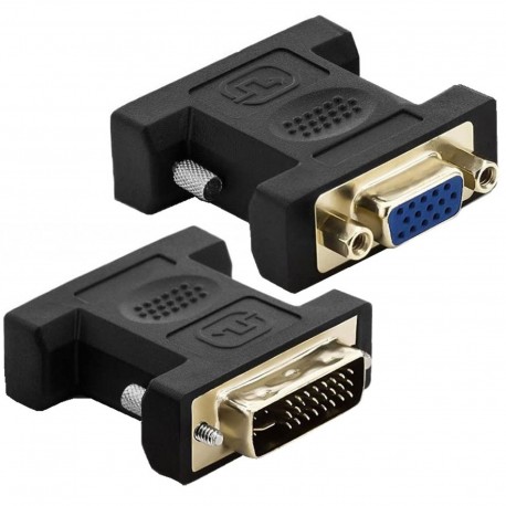 Techly Adattatore Video da DVI-I (24+5) Maschio a VGA Femmina DVI-8700T