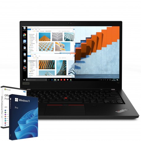 Lenovo ThinkPad T14 Gen1 14" PC Notebook Intel i5-10310U Ram 16Gb SSD 512Gb Webcam Windows 11 Office (Ricondizionato Grado A)