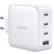 UGREEN Caricatore USB 100W GaN Nexode, 3 x USB Type-C, 1 x USB3, White 15337