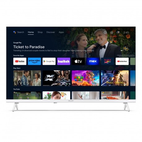 Smart TV Sharp Aquos 32FH2EW 32" HD Ready Android TV Frameless White