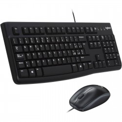 Kit Tastiera Mouse USB Logitech MK120 Nero Layout Italiano