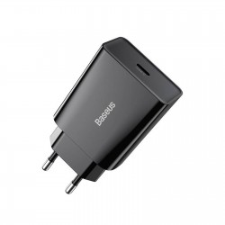 Baseus CCFS-SN01 Mini Quick Charger Caricatore Alimentatore Da Rete USB-C 20W 3A Nero
