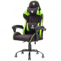 ITEK RHOMBUS FF10 Sedia Poltrona Da Gaming Ergonomica Schienale Reclinabile Nero/Verde