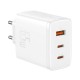 Baseus P10152301213-00 OS-Cube PRO Fast Charge Caricatore Alimentatore Da Rete 65W Bianco