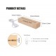 Lampada led in plexiglass acrilico trasparente con base in legno multicolore usb