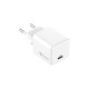 Presa Spina Caricabatterie Forever TC-08-20C GaN PD QC charger 1x USB-C 20W Ricarica Rapida iPhone Samsung Universale bianca