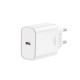 Presa Spina Caricabatterie XO wall charger CE32 PD 20W 1x USB-C Ricarica Rapida iPhone Universale bianca