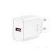 Presa Spina Caricabatterie XO wall charger CE33 QC 18W 1x USB Ricarica Rapida iPhone Universale bianca