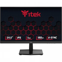ITEK Monitor GGF 24.5", FHD 1920x1080, IPS, 180Hz, 16:9, 1ms, HDMI, DP, HDR, Adaptive Sync