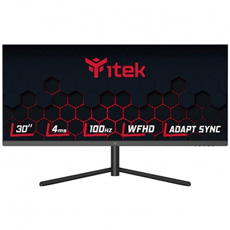 ITEK Monitor GGF 30", WFHD 2560x1080 UltraWide, VA, 100Hz, 21:9, 4ms OD, 2xHDMI, DP, Speaker, HDR Read, Adapt Sync