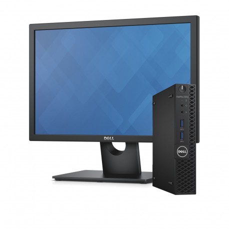 PC + Monitor 19.5" Ricondizionato Dell Optiplex 3050 Mini Intel i5-6400T Ram 8GB SSD 512GB Freedos (Ricondizionato)