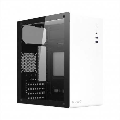 Nuwo Eguera A113 Case Micro ATX Bianco con Pannello in Vetro
