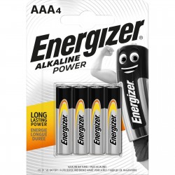 Energizer Alkaline Power 4 Batterie AAA Ministilo LR03 1.5V