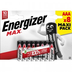 Energizer Max 8 Batterie AA Stilo LR6 1.5V