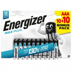 Energizer Max Plus 20 Batterie AAA Ministilo LR03 1.5V