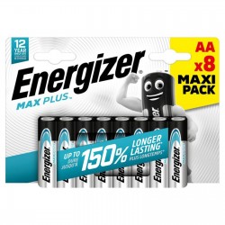 Energizer Max Plus 8 Batterie AA Stilo LR6 1.5V