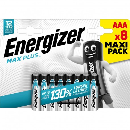 Energizer Max Plus 8 Batterie AAA Ministilo LR03 1.5V